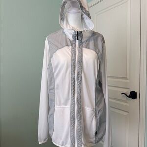 Exofficio Women's Insect  Shield White and Gray Utility Jacket